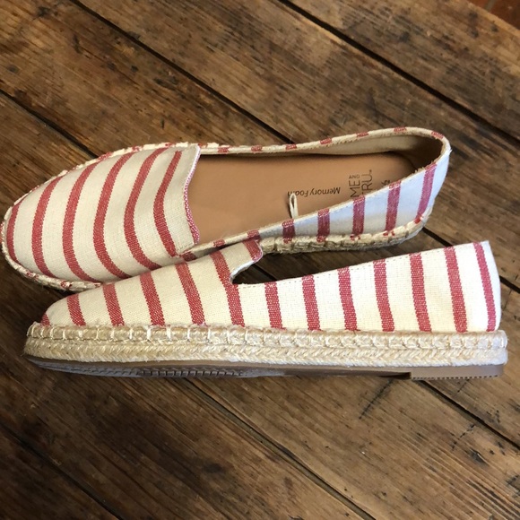 NWOT Striped Espadrilles with memory foam sz7.5 - Picture 12 of 16